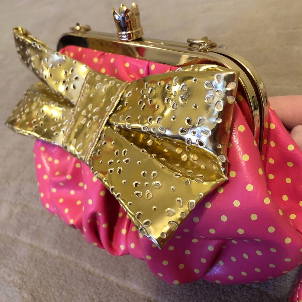 Princess Vera Wang Pink Polka Dot Purse